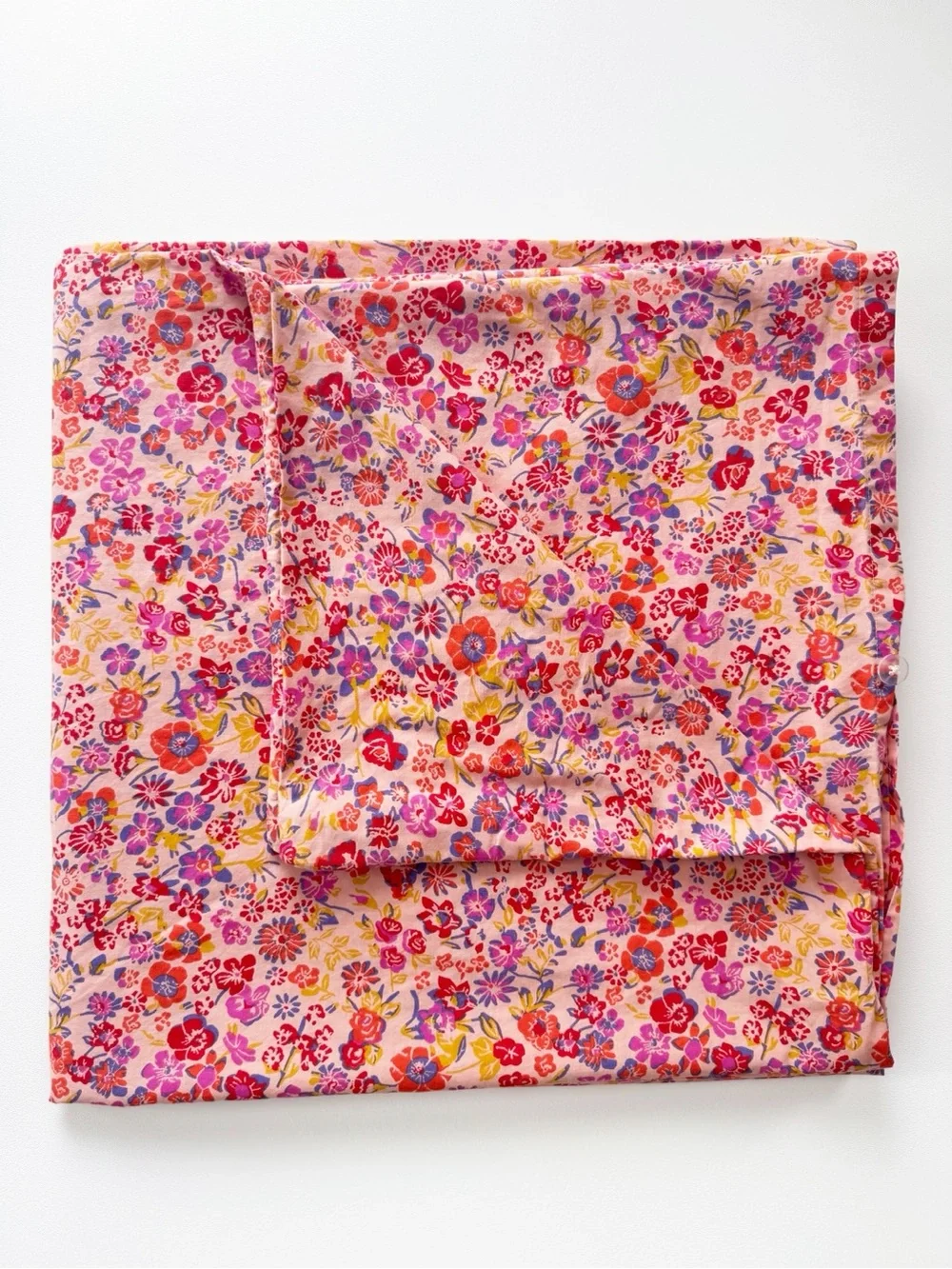 Urban Outfitters Pink & Coral Floral Duvet Cover
